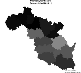 unemployment in Severovýchod akt/unemployment-share-CZ05-lau