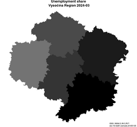 unemployment in Vysočina Region akt/unemployment-share-CZ063-lau