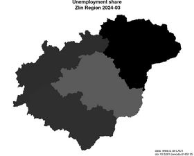 unemployment in Zlín Region akt/unemployment-share-CZ072-lau