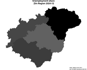 unemployment in Zlín Region akt/unemployment-share-CZ072-lau