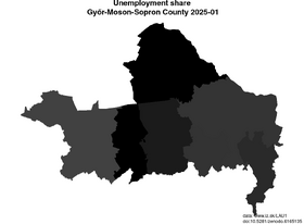 unemployment in Győr-Moson-Sopron County akt/unemployment-share-HU221-lau