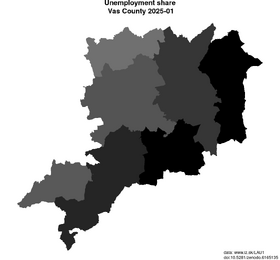 unemployment in Vas County akt/unemployment-share-HU222-lau