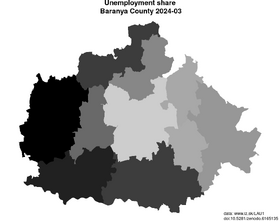 unemployment in Baranya County akt/unemployment-share-HU231-lau