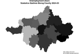unemployment in Szabolcs-Szatmár-Bereg County akt/unemployment-share-HU323-lau