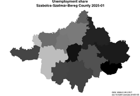 unemployment in Szabolcs-Szatmár-Bereg County akt/unemployment-share-HU323-lau