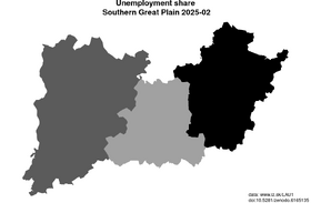 unemployment in Southern Great Plain akt/unemployment-share-HU33-lau