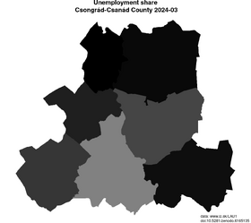 unemployment in Csongrád-Csanád County akt/unemployment-share-HU333-lau