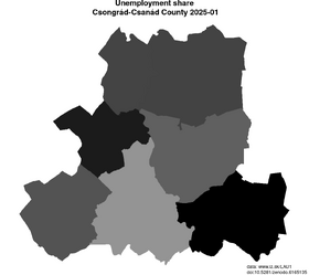 unemployment in Csongrád-Csanád County akt/unemployment-share-HU333-lau