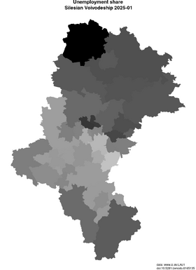 unemployment in Silesian Voivodeship akt/unemployment-share-PL22-lau