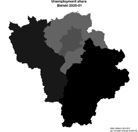 unemployment in Bielski akt/unemployment-share-PL225-lau