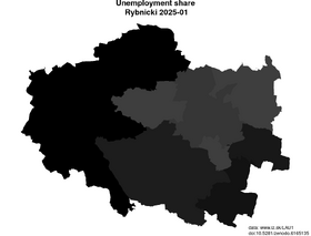 unemployment in Rybnicki akt/unemployment-share-PL227-lau