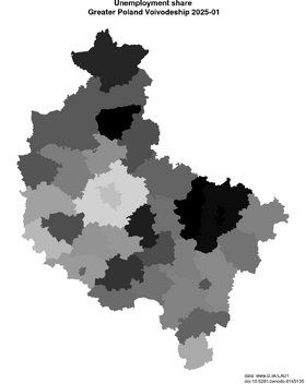 unemployment in Greater Poland Voivodeship akt/unemployment-share-PL41-lau