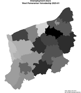 unemployment in West Pomeranian Voivodeship akt/unemployment-share-PL42-lau