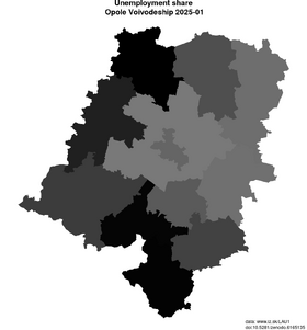 unemployment in Opole Voivodeship akt/unemployment-share-PL52-lau