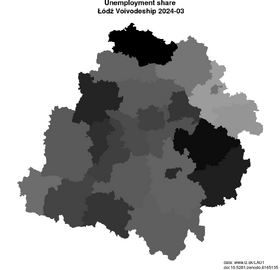 unemployment in Łódź Voivodeship akt/unemployment-share-PL71-lau