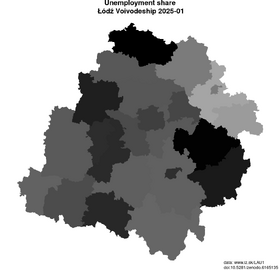 unemployment in Łódź Voivodeship akt/unemployment-share-PL71-lau