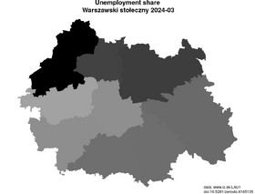 unemployment in Warszawski stołeczny akt/unemployment-share-PL91-lau