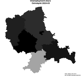 unemployment in Ostrołęcki akt/unemployment-share-PL924-lau
