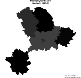 unemployment in Siedlecki akt/unemployment-share-PL925-lau