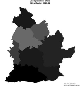 unemployment in Nitra Region akt/unemployment-share-SK023-lau