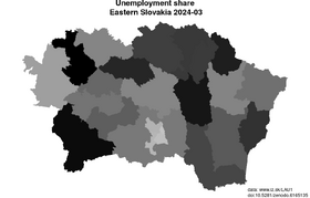 unemployment in Eastern Slovakia akt/unemployment-share-SK04-lau