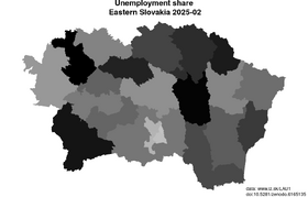 unemployment in Eastern Slovakia akt/unemployment-share-SK04-lau