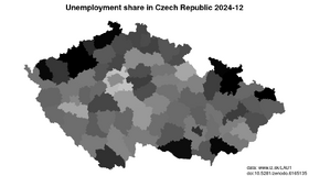 unemployment in Czech Republic akt/unemployment-share-czech-republic-okresy-lau