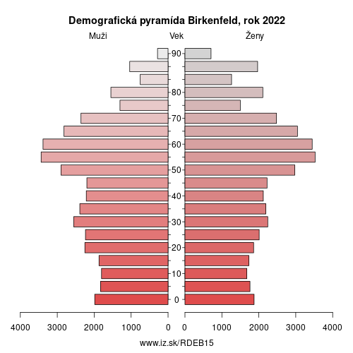 demograficky strom DEB15 Birkenfeld demografická pyramída