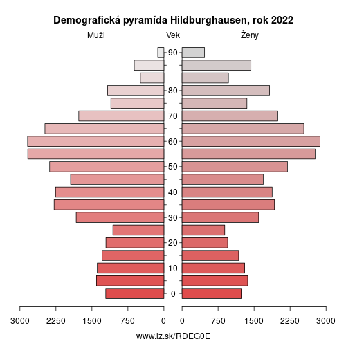 demograficky strom DEG0E Hildburghausen demografická pyramída