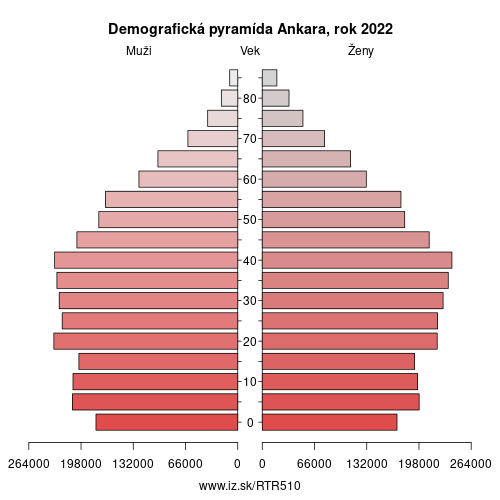 demograficky strom TR510 Ankara demografická pyramída