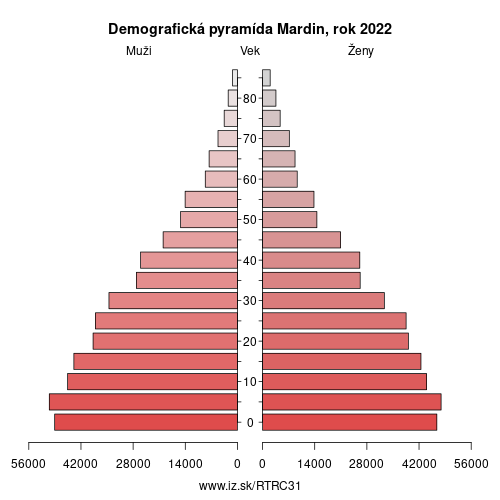 demograficky strom TRC31 Mardin demografická pyramída