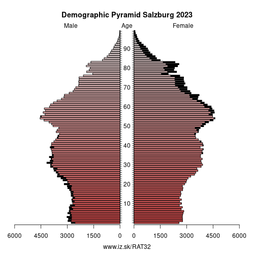 demographic pyramid AT32 Salzburg