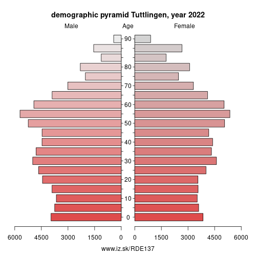 demographic pyramid DE137 Tuttlingen