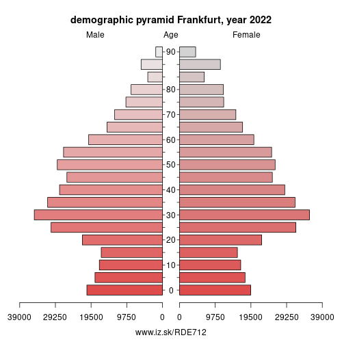 demographic pyramid DE712 Frankfurt