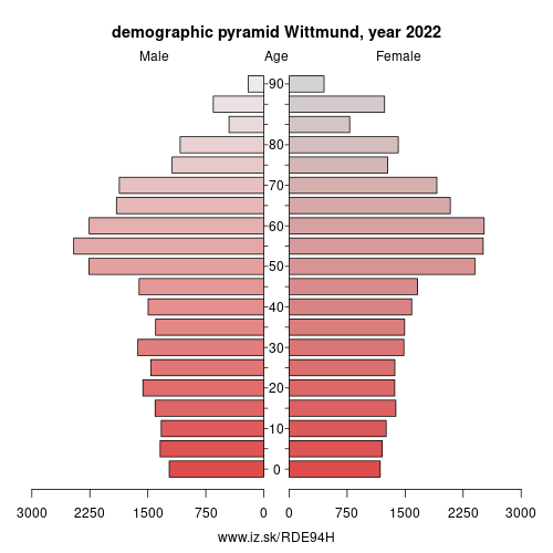 demographic pyramid DE94H Wittmund