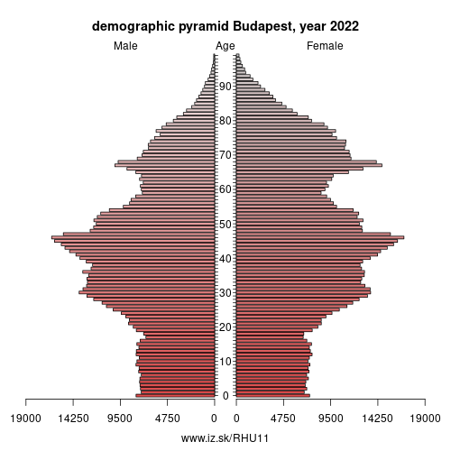 demographic pyramid HU11 Budapest
