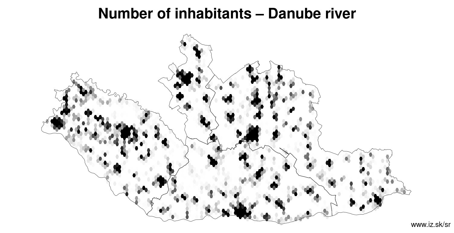 number of inhabitants – Danube river