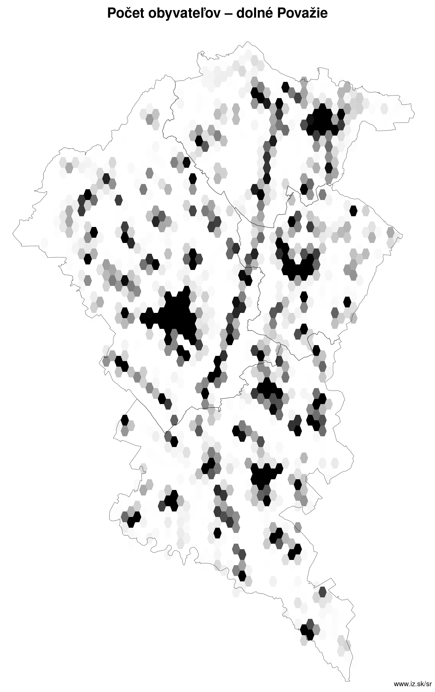 počet obyvateľov – dolné Považie