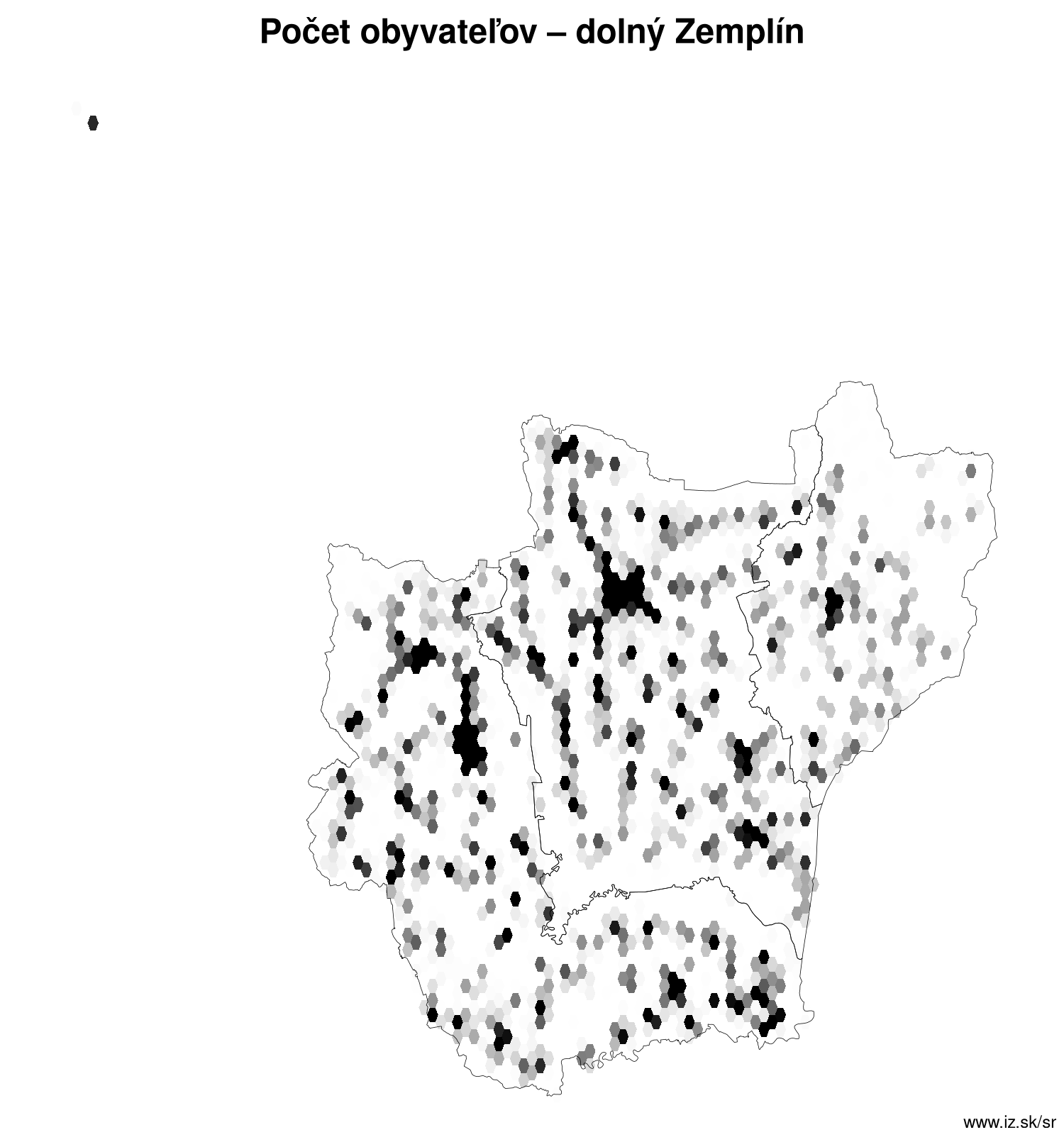 počet obyvateľov – dolný Zemplín