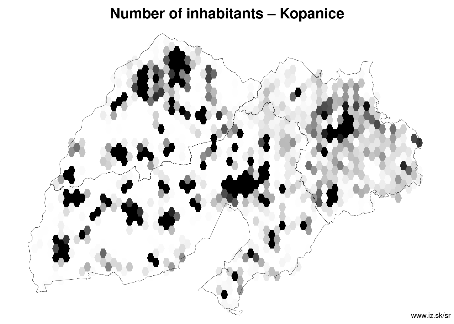 number of inhabitants – Kopanice