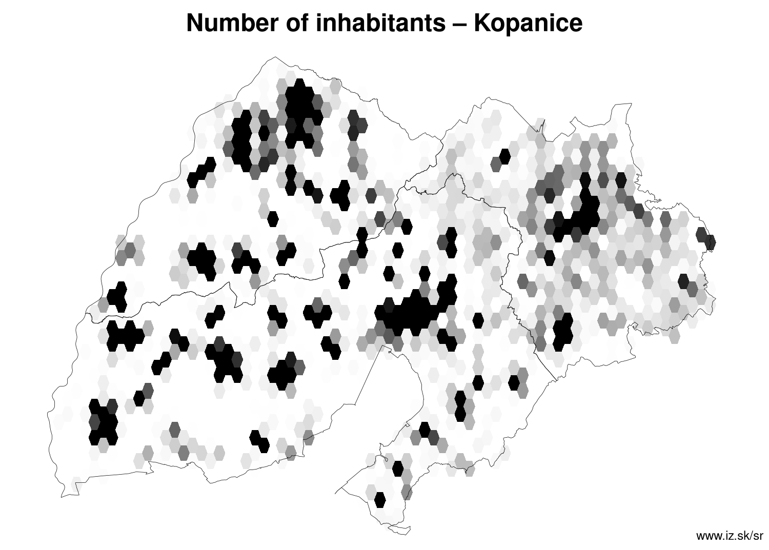 number of inhabitants – Kopanice