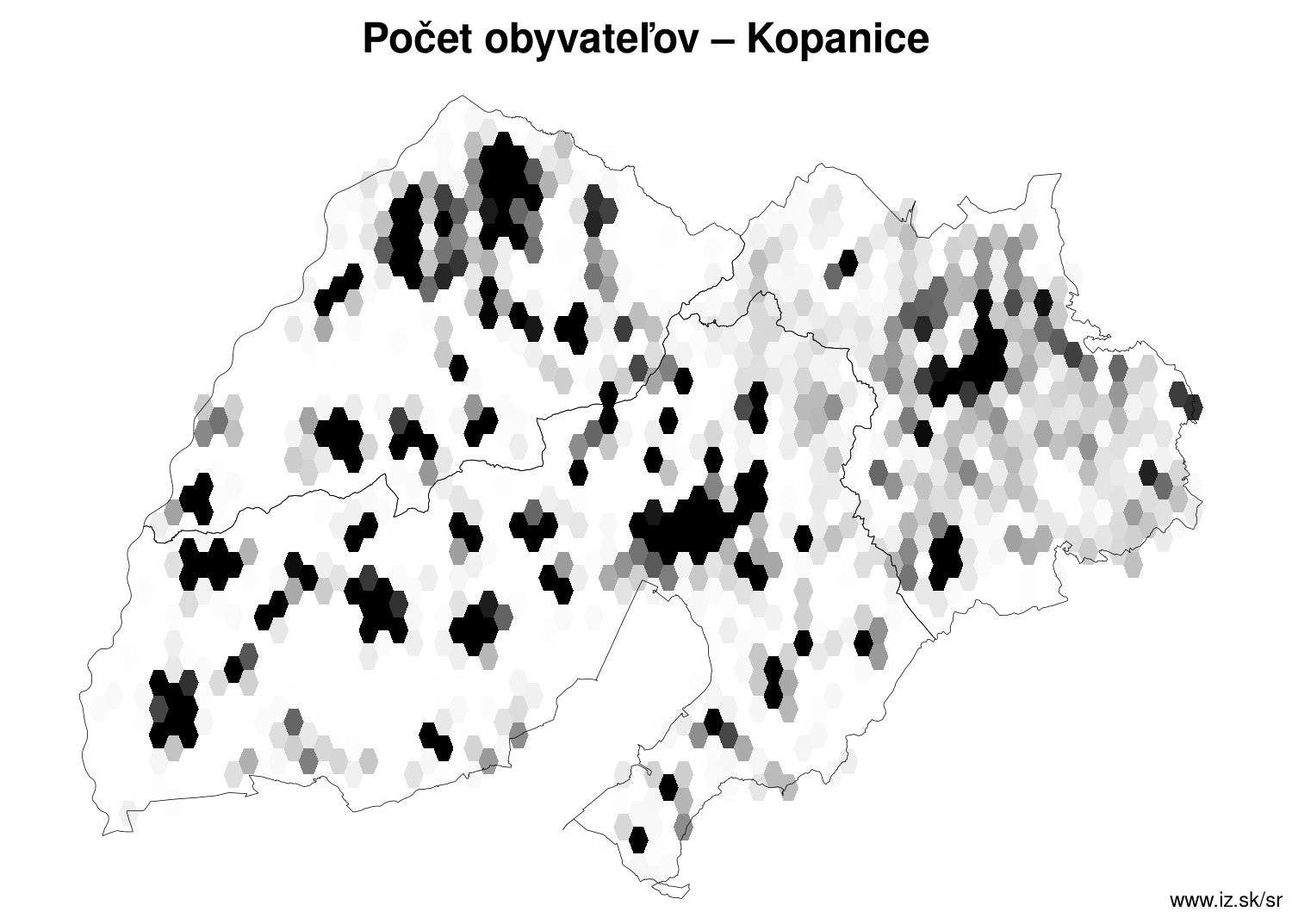 počet obyvateľov – Kopanice