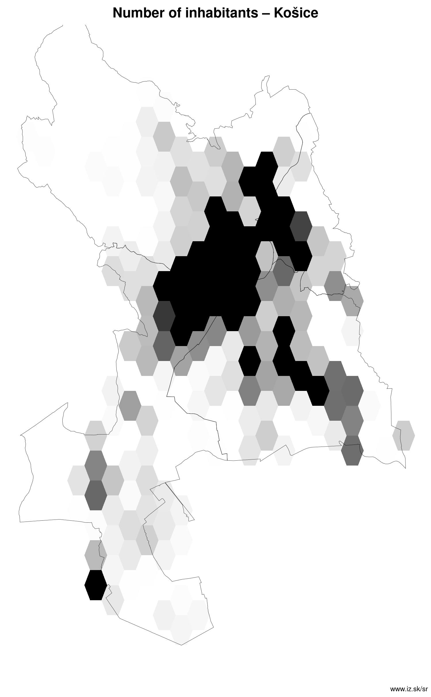 number of inhabitants – Košice