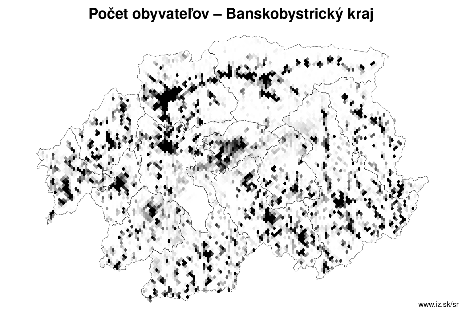 počet obyvateľov – Banskobystrický kraj