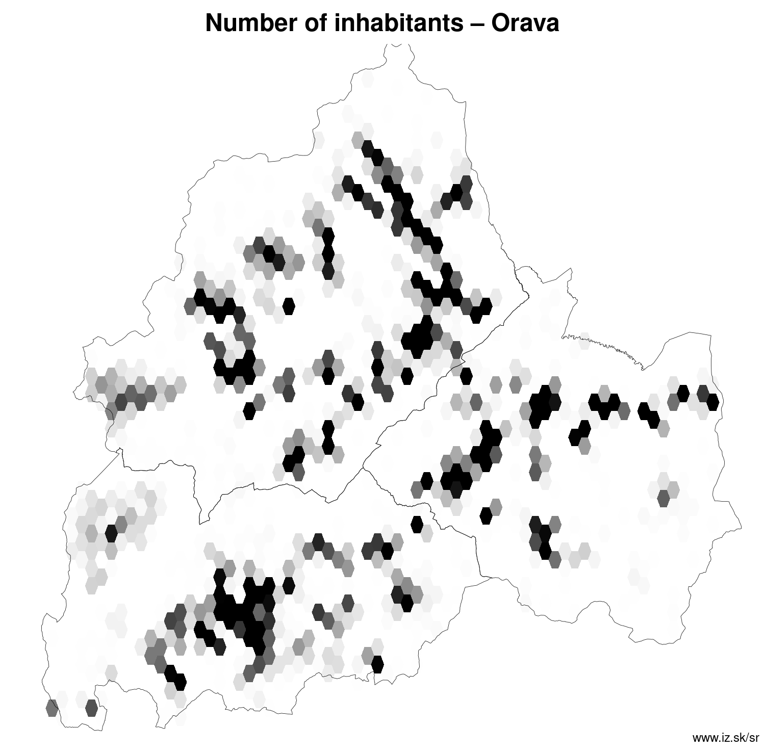 number of inhabitants – Orava