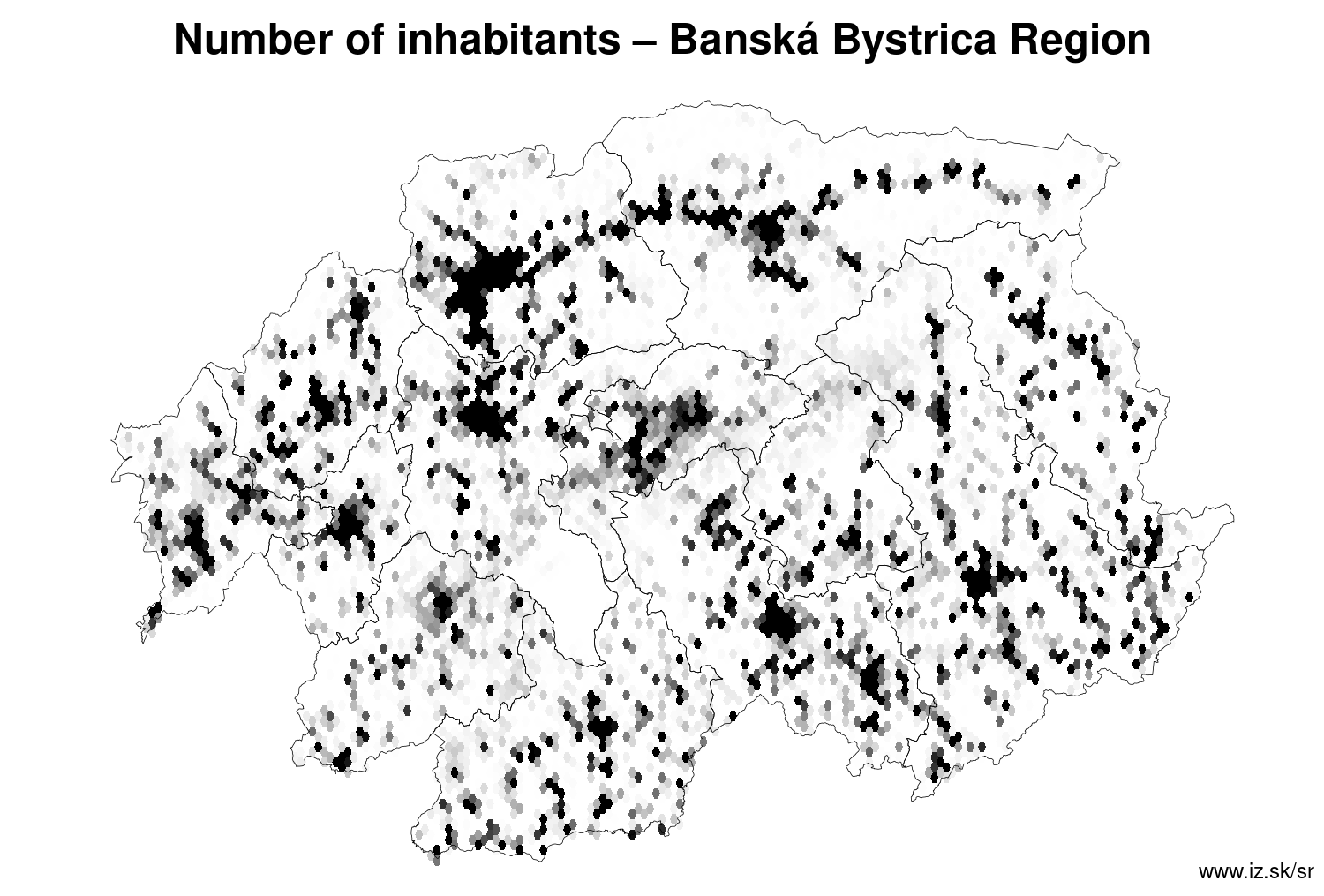 number of inhabitants – Banská Bystrica Region