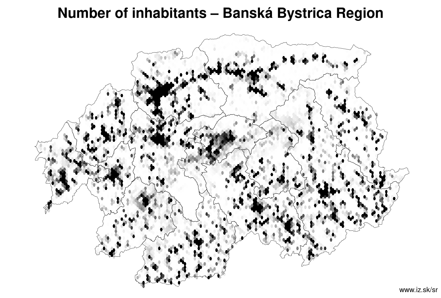 number of inhabitants – Banská Bystrica Region