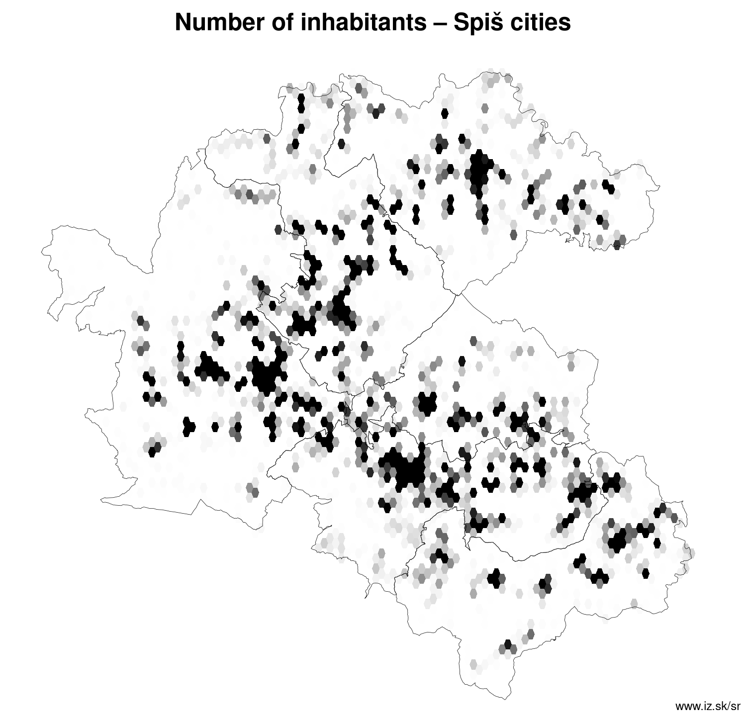 number of inhabitants – Spiš cities