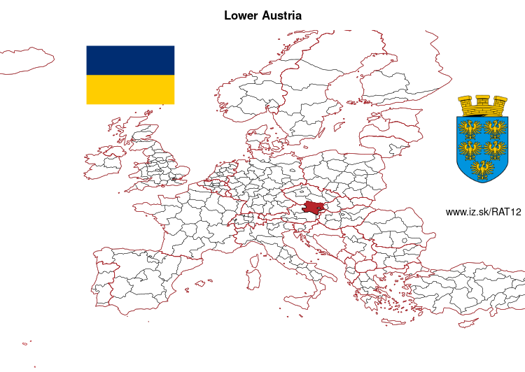 map of Lower Austria AT12