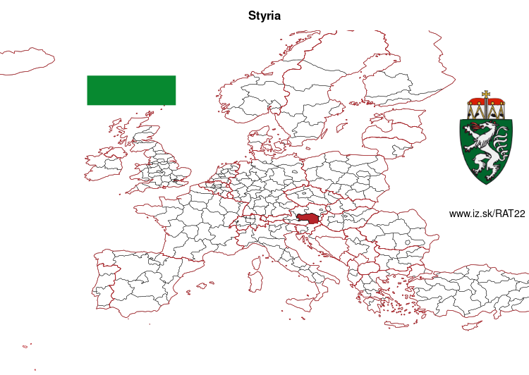 map of Styria AT22